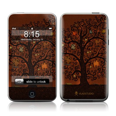 Tree Of Books Design Apple iPod Touch 2G (2nd Gen) / 3G (3rd Gen) Protector Skin Decal Sticker