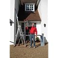 4x3 Rung - 3.55m (11'8") Superior Latest 'Big Red Foot' Multi Purpose Ladder with free Extra Strong 2-part platform - Free Next Working Day Delivery!