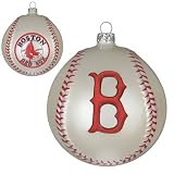 Boston Red Sox MLB Glass Baseball Ornament (3")