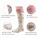Deer Mum Girls Cute Princess Knee High Socks(8 Pairs)-(m(7y-12y)), assorted colors