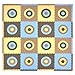 Tadpoles 16 Piece Squared Playmat Set, Blue/Brown