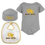 Georgia Tech Yellow Jackets Buzz Cutie Ash Creeper, Bib & Cap