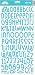 Shin-Dig Cardstock Alphabet Stickers 6"X13" Sheet-Sugar Coated Swimming Pool