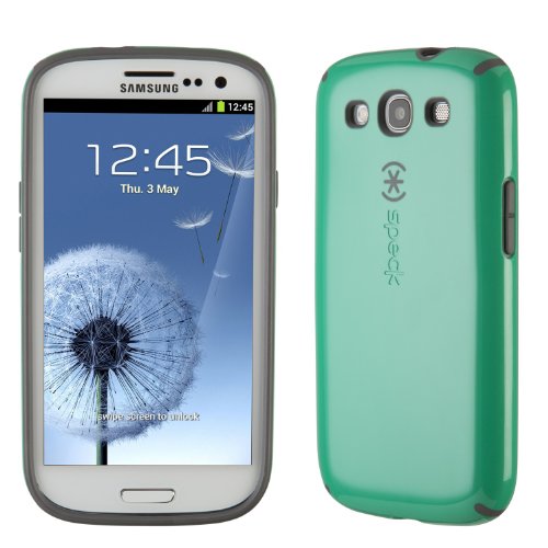Speck Products Candyshell Glossy Cell Phone Case for Samsung Galaxy S III - 1 Pack  - Light Malachite Green/Graphite Gray