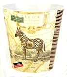 Boston International Decorative Melamine Waste Basket In Zebra Design