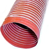 5 ID Single-Ply Orange Silicone Duct Hose (12ft) \n