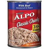 Alpo Dog Food, Classic Chunky with Beef, 13.2 oz (Pack of 24) by Groceries To Your Door