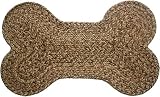 Dog Bone Braided Rug - Brown Tweed