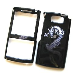 Samsung EPIX i907 Snap-on Protector Hard Case Image Cover "Blue Dragon" Design