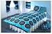 Bullseye Blue  Single Duvet Cover and Pillowcase Set