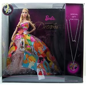 Barbie 50th Anniversaru Generation of Dreams Doll with Bonus Necklace by 