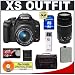 Photo : Canon Digital Rebel XS 10.1MP Digital SLR Camera (Black) + Canon EF-S 18-55mm IS Lens + Canon EF 75-300mm III Lens + Spare LP-E5 Battery + 8GB Card + Gadget Bag