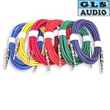 6 12'ft TRS 1/4 Patch Snake Cord Cable GLS Audio