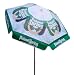 California Umbrella 6-Foot Aluminum Patio Umbrella, White With Poland Spring Logo