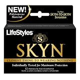 LifeStyles 7312 Skyn Non-latex Condoms, 12-count (pack of 2)