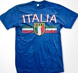 Italia Crest International Soccer T-shirt, Italy Soccer Mens T-shirt