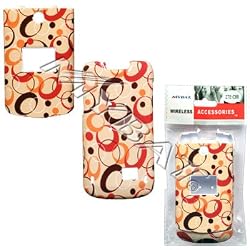Brown Circle Round Groove Retro Case Cover Snap On Protective for ZTE C88