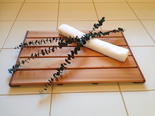 Handmade Wooden Cedar Bathmat, Showermat, Spa-mat 24 x 16 x 1