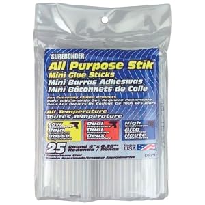 All-Temp-4-Inch-Clear-Glue-Sticks-25PK-Mini