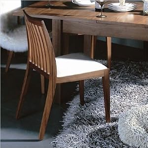 Release Dining Chair with Padded Microfiber Seating [Set of 2] Finish: Teak by 