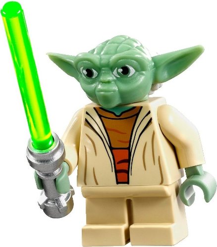 LEGO Star Wars Clone Wars Minifigure - Yoda with Lightsaber