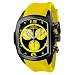 Invicta Men's 6726 Lupah Collection Chronograph Black Ion-Plated Yellow Rubber Watch