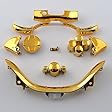 For Xbox 360 Controller Chrome Gold ABXY D-pad LT RT LB RB Replacement Buttons
