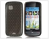 Rhombus TPU Silicone Case Cover for Nokia C5-03 Black