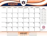 Auburn Tigers 2009 22 x 17 Desk Calendar