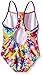 Speedo Girl's Swimsuit One Piece Thick Strap Racer Back Printed