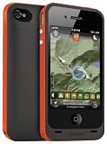 Mophie Juice Pack Plus Outdoor Edition with Rechargeable External Battery Case and Outdoor Wayfinding App for iPhone 4 – Travel Charger – Retail Packaging – Orange