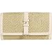 Cole Haan Highline Straw Izzie Large Clutch Silver/Palomino - Clutch