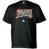 adidas Philadelphia 76ers Black Prime Logo T-shirt