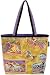 Laurel Burch Canvas Square Tote with Zipper Top, Mythical Horses