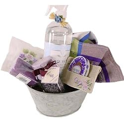 Violets are Blue Gourmet and Home Decorating Gift Basket