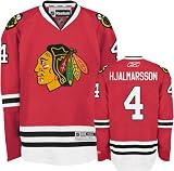 Niklas Hjalmarsson Chicago Blackhawks Red Premier Home Jersey by Reebok