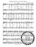 All hail the power of Jesus name SATB W/Pratice CD A Capella Choral Sheet Music.5 copies of song and 5 practice CD's included