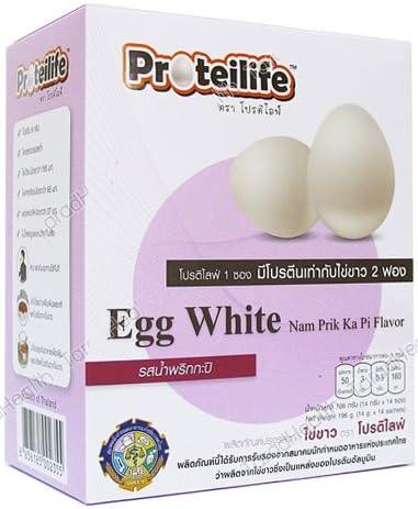 Egg White Powder Nam Prik Ka Pi Flavor (14 gram x 14 packets)