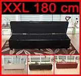 Produkt-Bild: Bank Sitzbank mit Aufbewahrung Kriens XXL, Leder, 180x45x45cm ~ braun