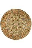 Talin Rug 4'round Applegreen/gold