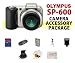 Olympus SP-600UZ Point-n-Shoot Digital Camera ACCESSORY KIT including 8GB SD Memory Card + Memory Card Reader + Extended Life Replacement AA Batteries + Battery Charger + Digital Flash + Soft Carrying Case + Medium Size Tripod + MORE!