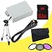 Canon EOS Rebel T4i 18 MP CMOS Digital SLR Camera LP-E8 Lithium Ion Replacement Battery 1500 mAh + 16GB SDHC Class 10 Memory Card + 3 Piece Filter Kit + Wide Angle Lens + 2x Telephoto Lens + Mini HDMI Cable + Full Size Tripod Bundle DavisMAX T4i Accessory Kit