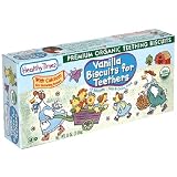 Healthy Times Organic Biscuits for Teethers, Vanilla, 6-Ounce Boxes (Pack of 12)