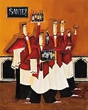 IMAGE OF Sante HIGH QUALITY CANVAS Print With Light Added BRUSHSTROKES Jennifer Garant 16x20