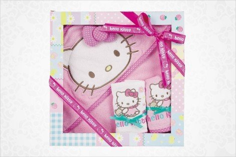 Hello Kitty Bib and Towel Gift Set: Baby Bear