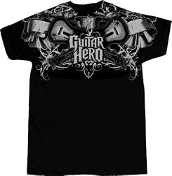 Guitar Hero Rock Band Axology Black T-shirt Tee