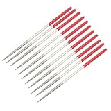 uxcell ダイヤモンドヤスリ4本入り　レッド　　丸　シャンク　木工