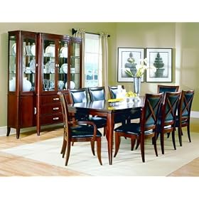 7pc 5th Avenue Collection Dining Table and 6 Chairs Set by visiondecor Furniture