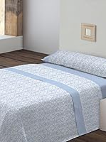 Casa Campo  Juego De Sábanas 100%Cotton Royal (Azul)
