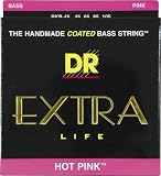 DR Strings Hot Pink - Extra-Life Pink Coated Bass 45-105